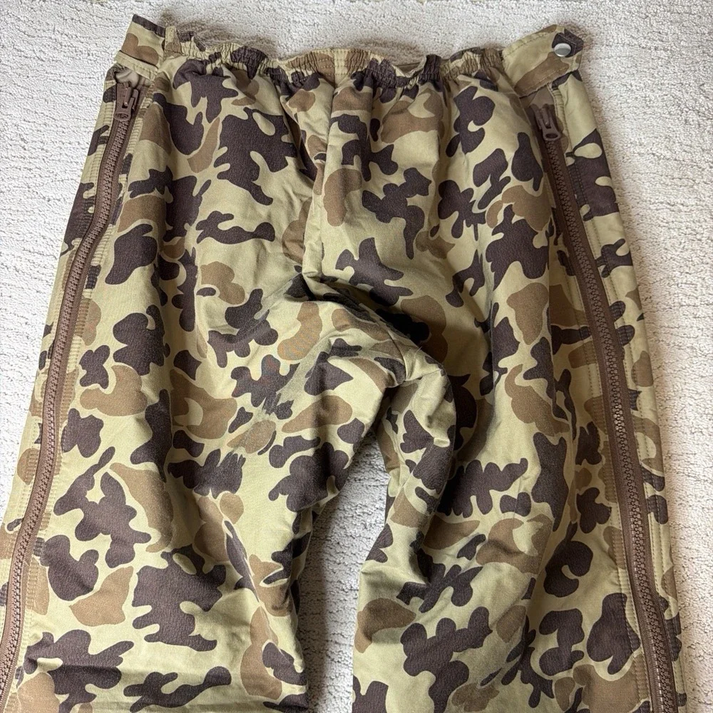 Men's Vintage Orvis Size 30 Old School Duck Camo Full Zip Insulated Pants Hinton